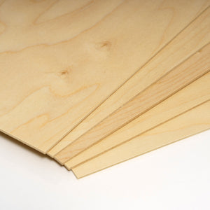Baltic Birch Plywood Sheets - 3mm - 9" x 12"